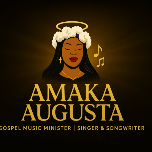 “Cartoon illustration of Umeh Ukamaka Augusta (Amaka Augusta) for website branding”