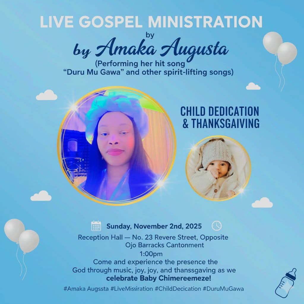 Amaka Augusta Live in Ojo, Lagos: Gospel Concert & Dedication